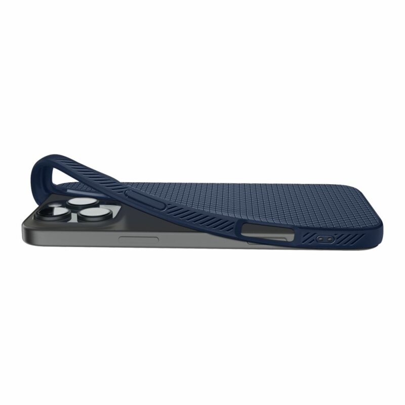 Husa iPhone 16 Pro Max Spigen Liquid Air, bleumarin