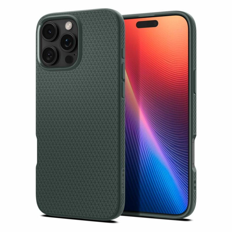 Husa iPhone 16 Pro Max Spigen Liquid Air, verde
