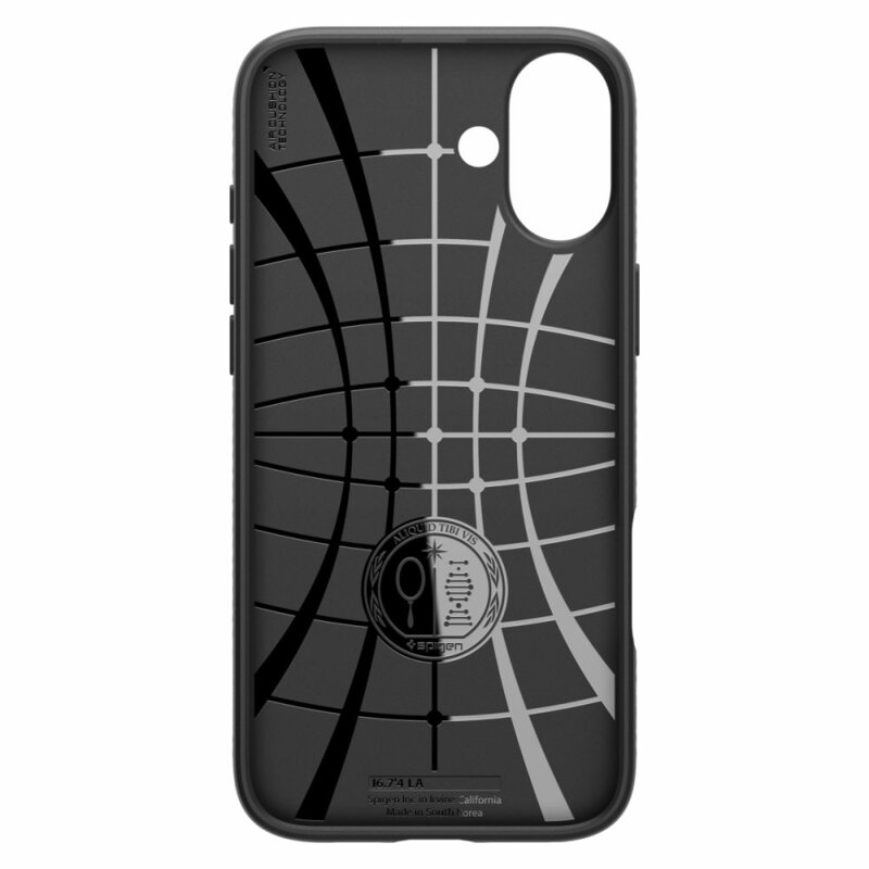 Husa iPhone 16 Plus Spigen Liquid Air, negru