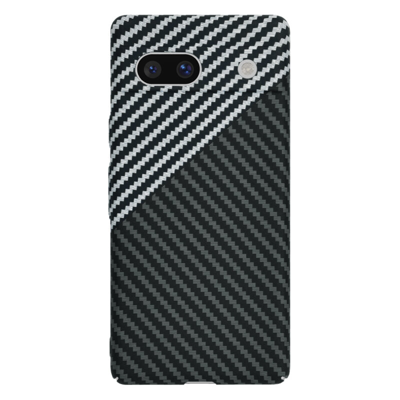 Husa Google Pixel 7a Techsuit Carbonite FiberShell, gri