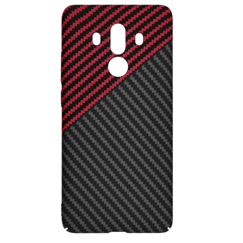 Husa Huawei Mate 10 Pro Techsuit Carbonite FiberShell, rosu inchis