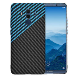 Husa Huawei Mate 10 Pro Techsuit Carbonite FiberShell, bleu