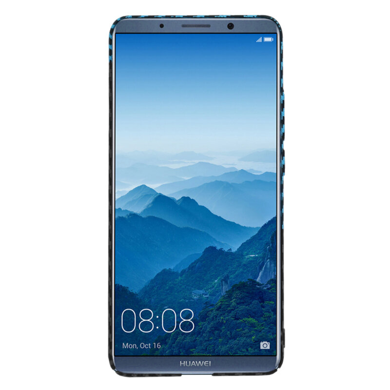 Husa Huawei Mate 10 Pro Techsuit Carbonite FiberShell, bleu