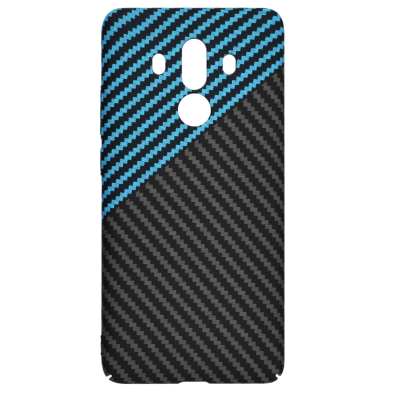 Husa Huawei Mate 10 Pro Techsuit Carbonite FiberShell, bleu