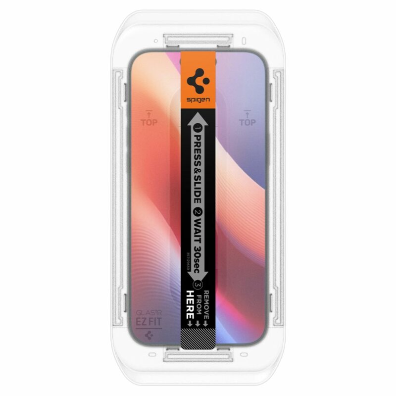 [Pachet 2x] Folie iPhone 16 Pro Spigen Glas.tR EZ Fit, privacy
