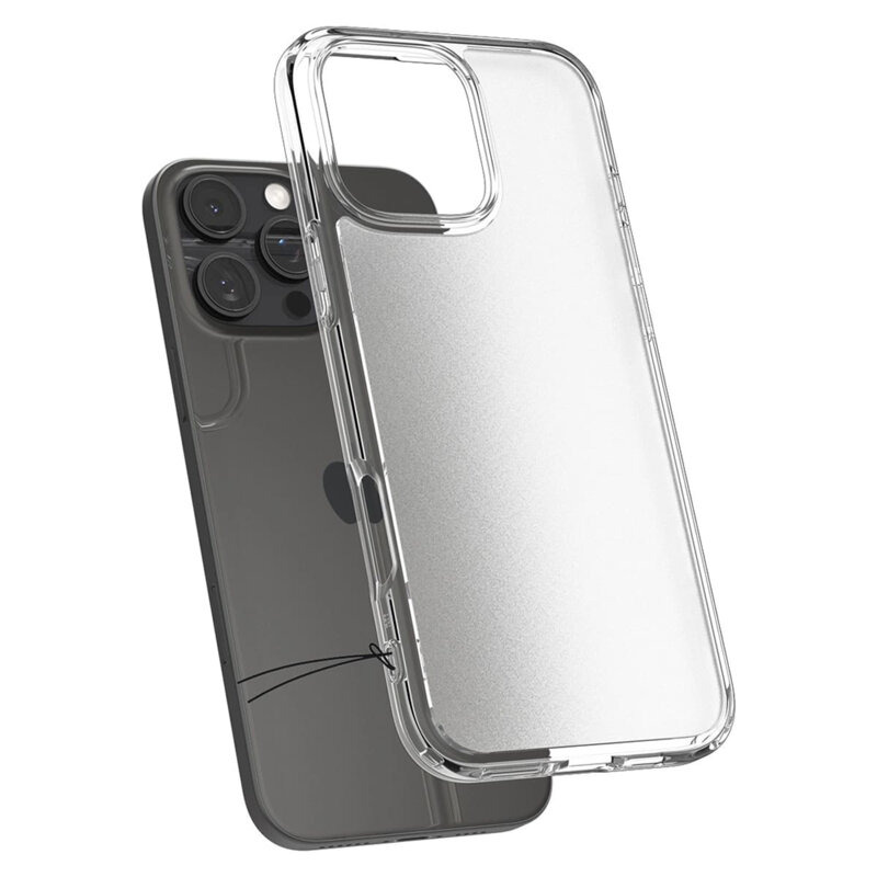 Husa iPhone 16 Pro Max Spigen Ultra Hybrid, transparenta mata