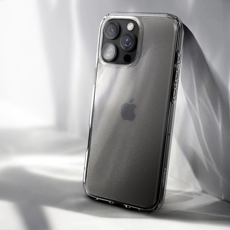 Husa iPhone 16 Pro Max Spigen Ultra Hybrid, transparenta mata