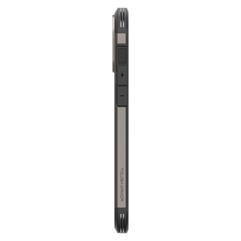 Husa iPhone 16 Pro Max Spigen Tough Armor MagSafe, cenusiu