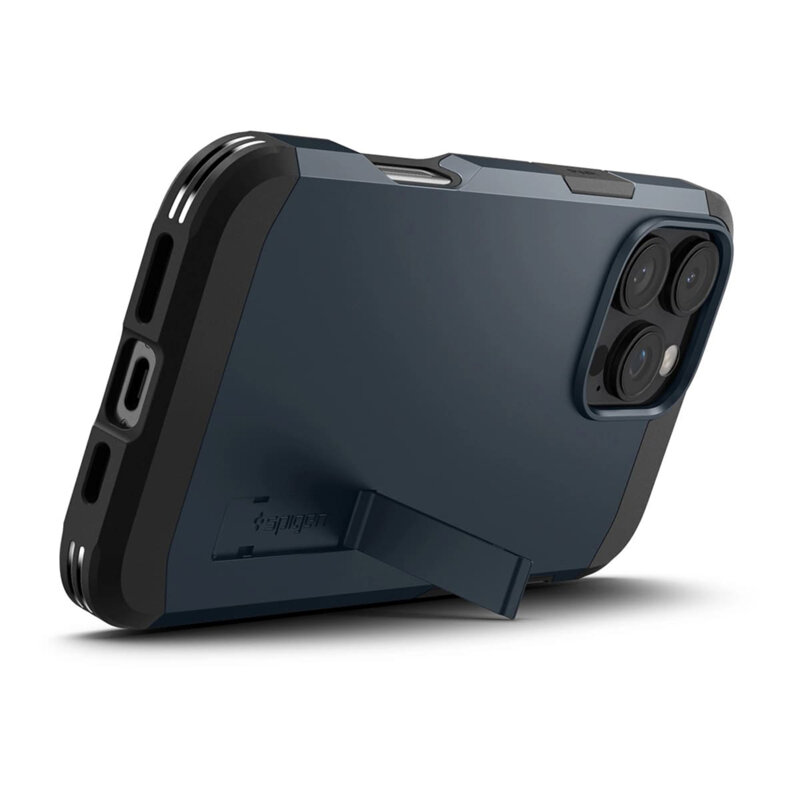 Husa iPhone 16 Pro Max Spigen Tough Armor MagSafe, albastru