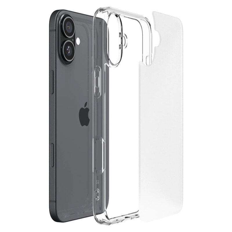 Husa iPhone 16 Spigen Ultra Hybrid, transparenta mata