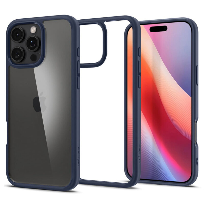 Husa iPhone 16 Pro Max Spigen Ultra Hybrid, bleumarin