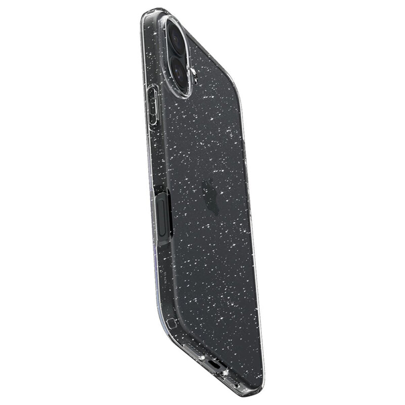 Husa iPhone 16 Plus Spigen Liquid Crystal Glitter, Crystal Quartz
