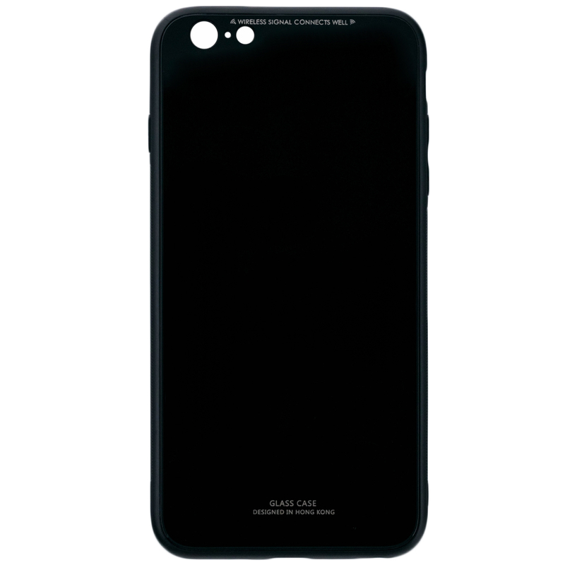 Husa iPhone 6 Plus, 6S Plus Glass Series - Negru