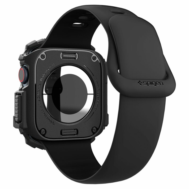 Husa Apple Watch 10 42mm Spigen Rugged Armor, negru