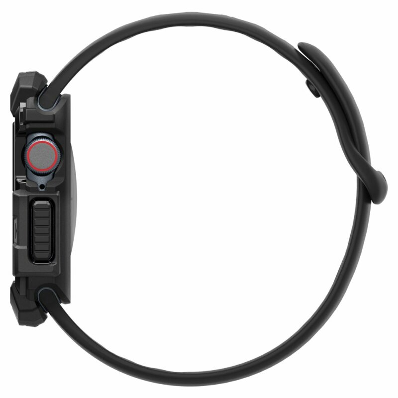 Husa Apple Watch 10 42mm Spigen Rugged Armor, negru