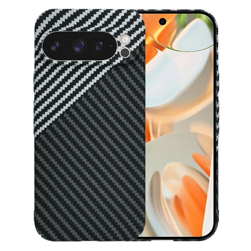 Husa Google Pixel 9 Pro Techsuit Carbonite FiberShell, gri