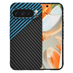 Husa Google Pixel 9 Pro Techsuit Carbonite FiberShell, bleu