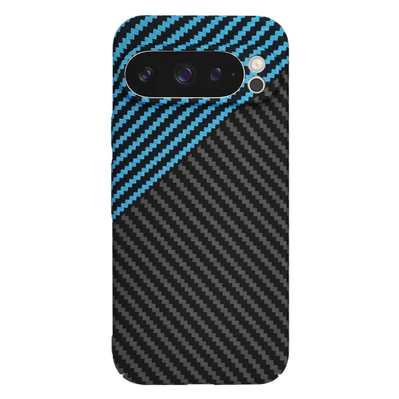 Husa Google Pixel 9 Pro Techsuit Carbonite FiberShell, bleu
