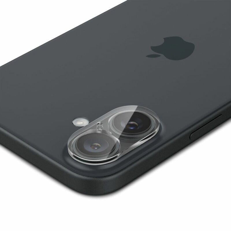 [Pachet 2x] Folie sticla camera iPhone 16 Plus Spigen Glas.tR Optik, transparenta