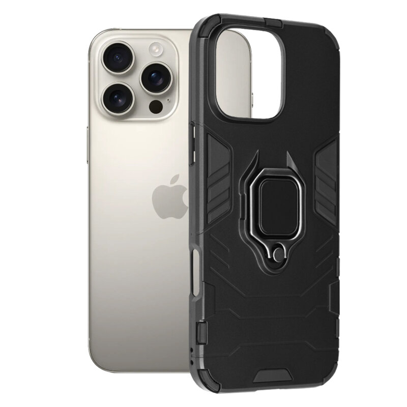 Husa iPhone 16 Pro Max Techsuit Silicone Shield, negru