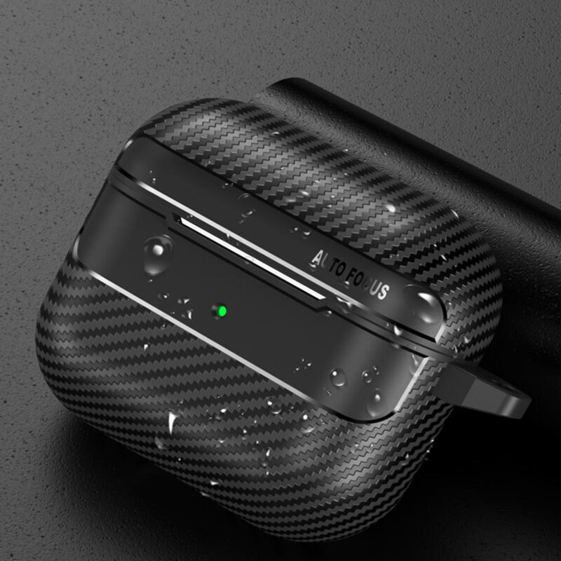Husa AirPods 3 Techsuit CarbonFiber, negru