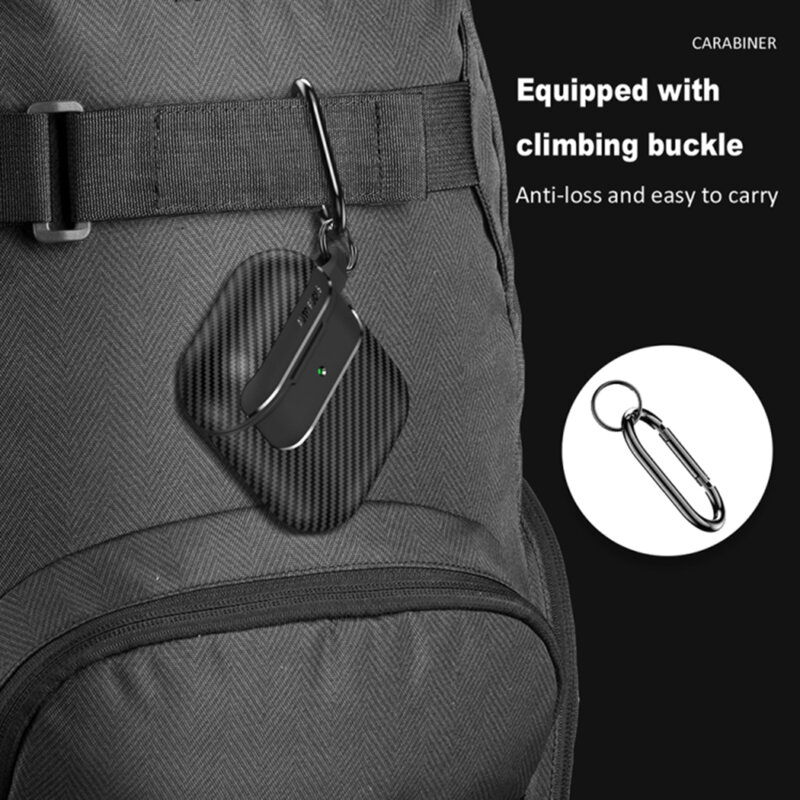 Husa AirPods 1 Techsuit CarbonFiber, negru