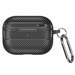 Husa AirPods Pro 1 Techsuit CarbonFiber, negru