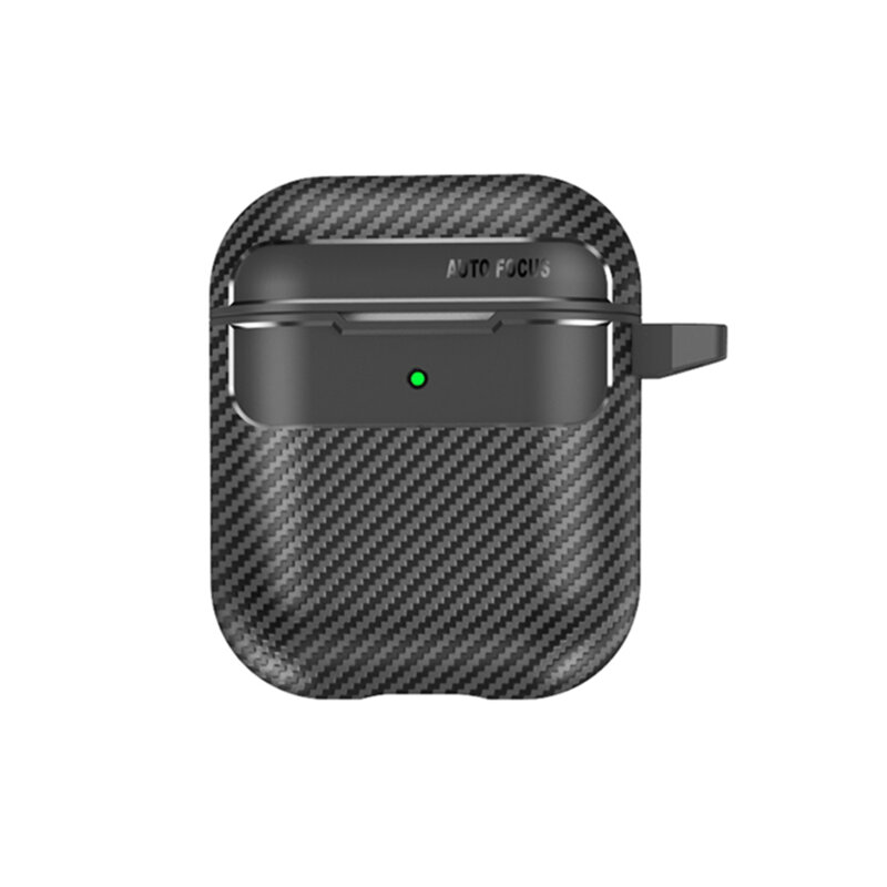 Husa AirPods 1 Techsuit CarbonFiber, negru