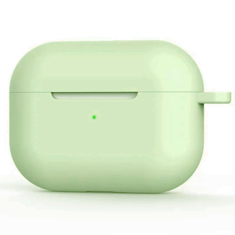Husa AirPods 4 Techsuit Silicone Case, verde menta