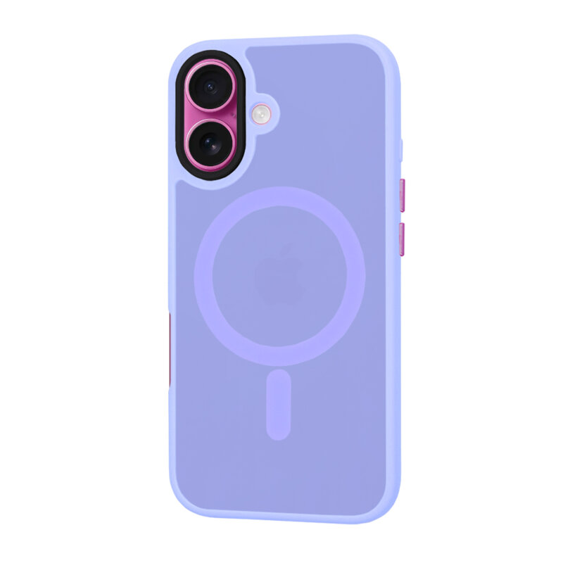 Husa iPhone 16 Plus Techsuit HaloFrost MagSafe Series, mov deschis