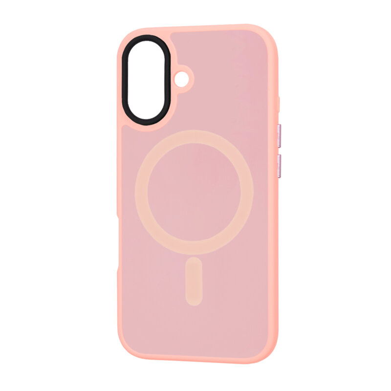 Husa iPhone 16 Plus Techsuit HaloFrost MagSafe Series, roz