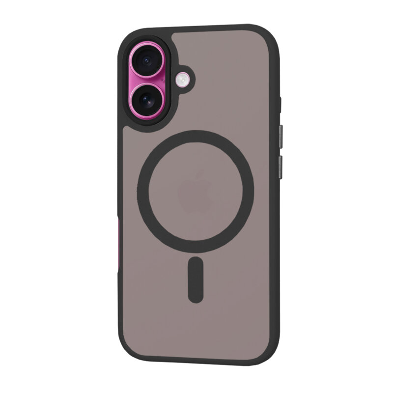 Husa iPhone 16 Plus Techsuit HaloFrost MagSafe Series, negru