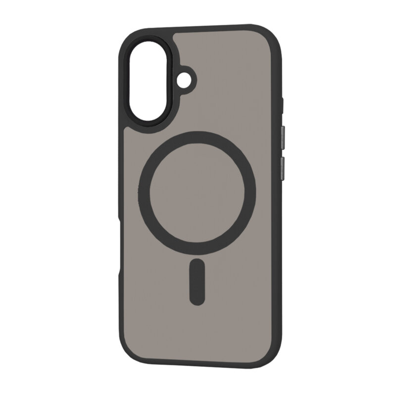 Husa iPhone 16 Plus Techsuit HaloFrost MagSafe Series, negru