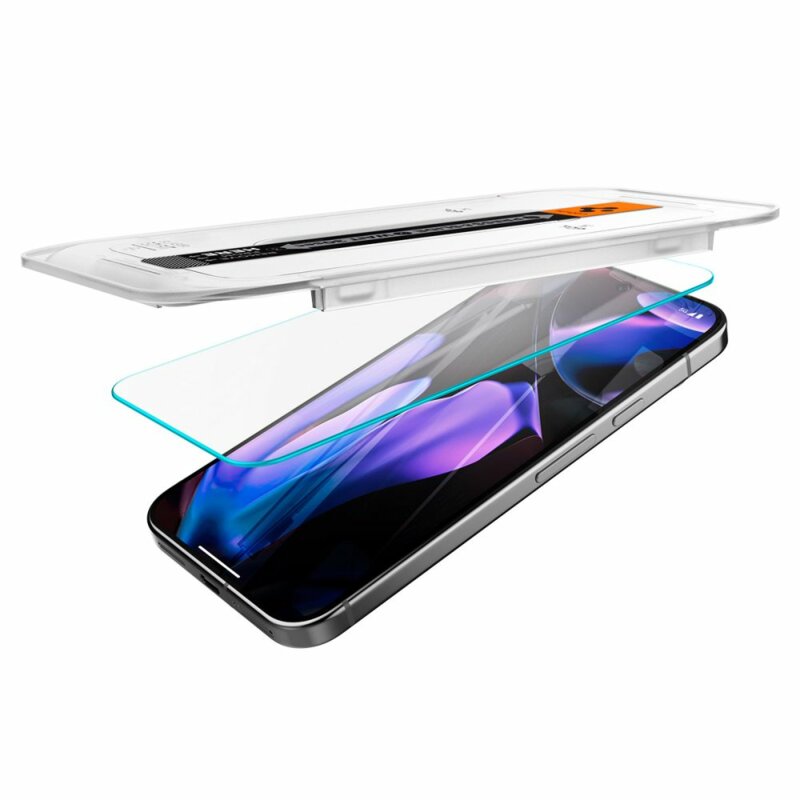 [Pachet 2x] Folie Google Pixel 9 Spigen Glas.tR EZ Fit, transparenta