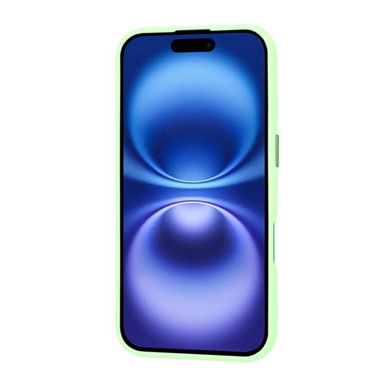 Husa iPhone 16 Techsuit HaloFrost MagSafe Series, verde deschis