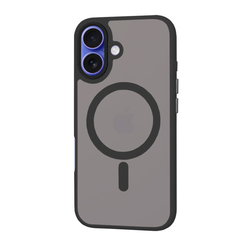 Husa iPhone 16 Techsuit HaloFrost MagSafe Series, negru