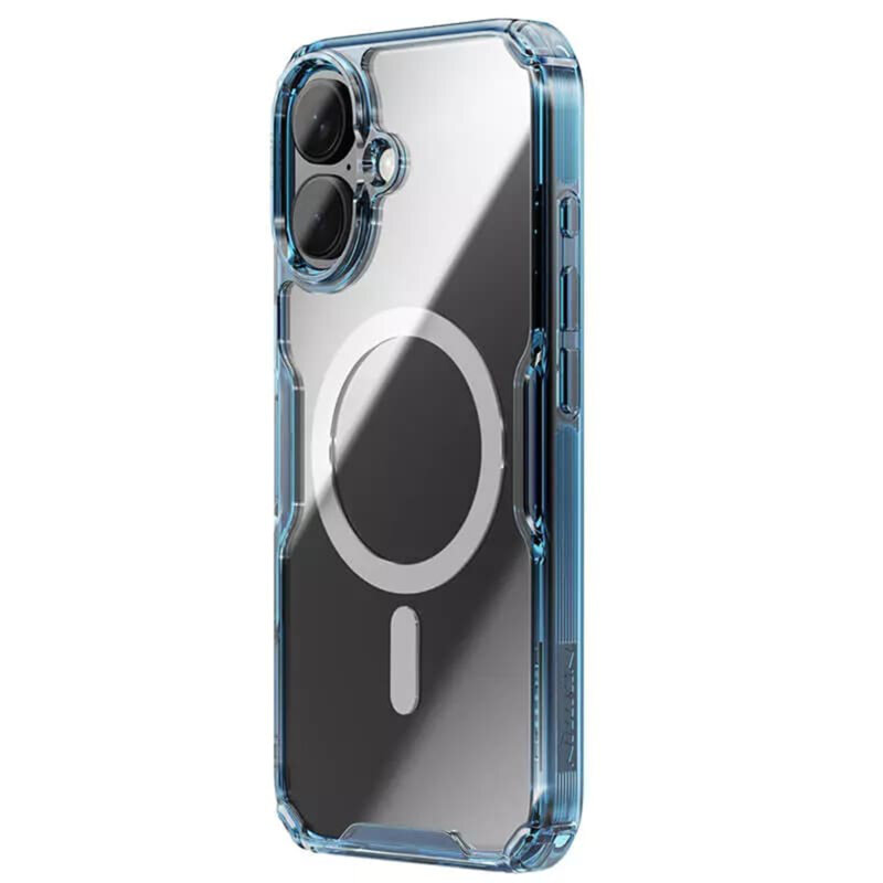 Husa iPhone 16 Nillkin Nature Pro MagSafe, albastru