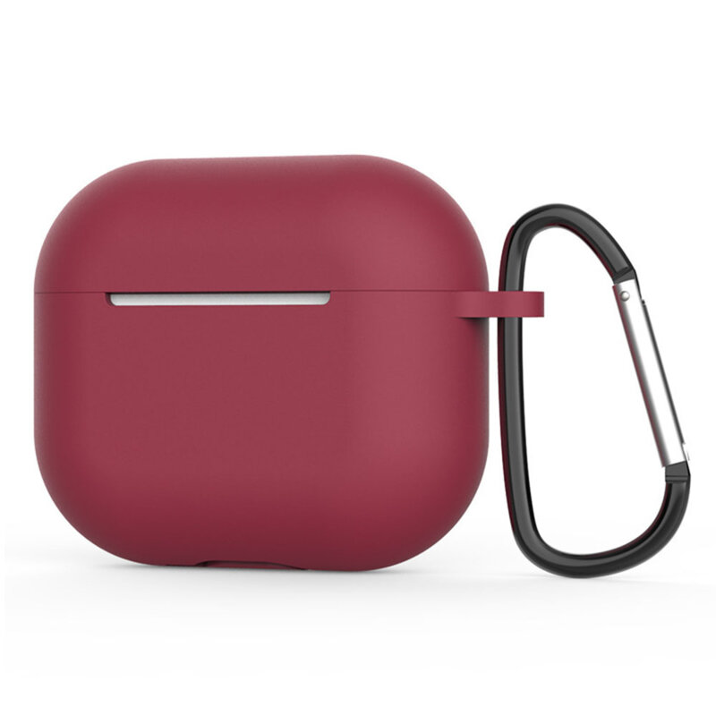 Husa AirPods 4 Techsuit Silicone Case, bordo