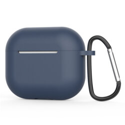 Husa AirPods 4 Techsuit Silicone Case, bleumarin
