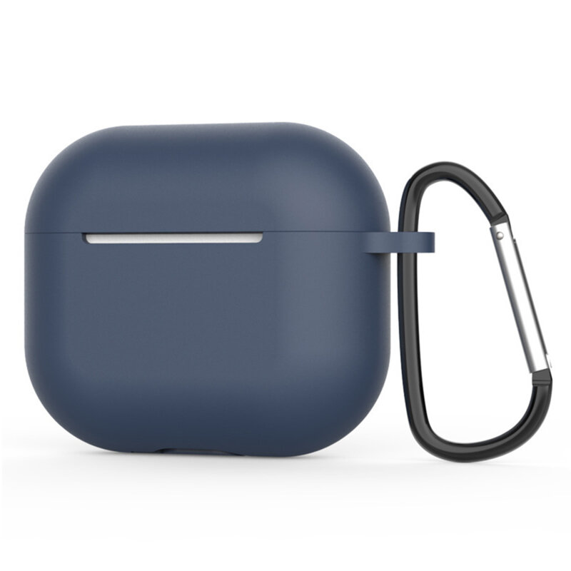 Husa AirPods 4 Techsuit Silicone Case, bleumarin