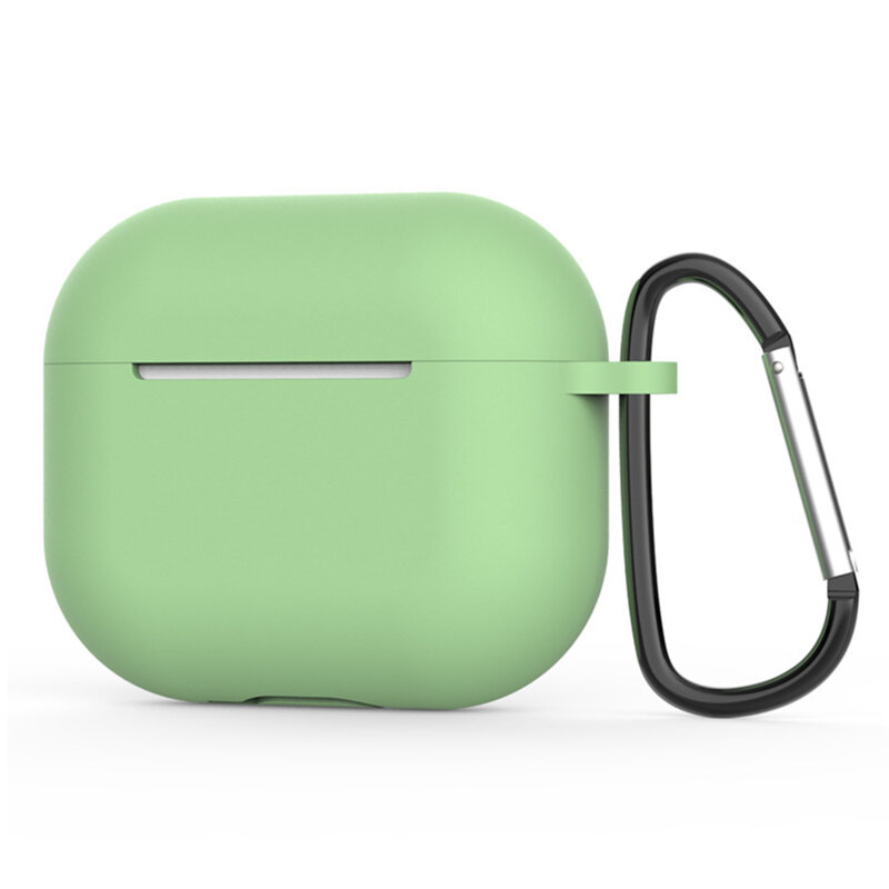 Husa AirPods 4 Techsuit Silicone Case, verde menta