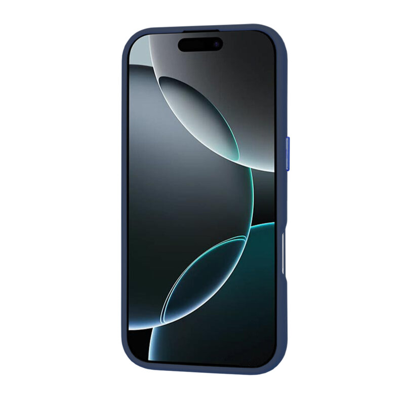 Husa iPhone 16 Pro Techsuit HaloFrost MagSafe Series, bleumarin