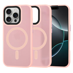 Husa iPhone 16 Pro Techsuit HaloFrost MagSafe Series, roz