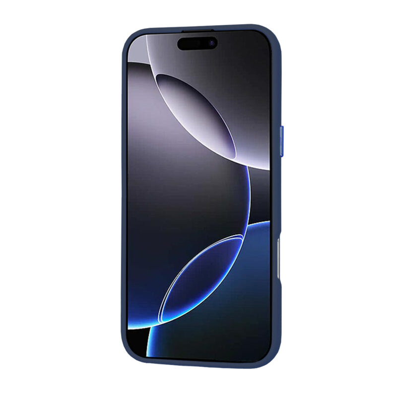 Husa iPhone 16 Pro Max Techsuit HaloFrost MagSafe Series, bleumarin