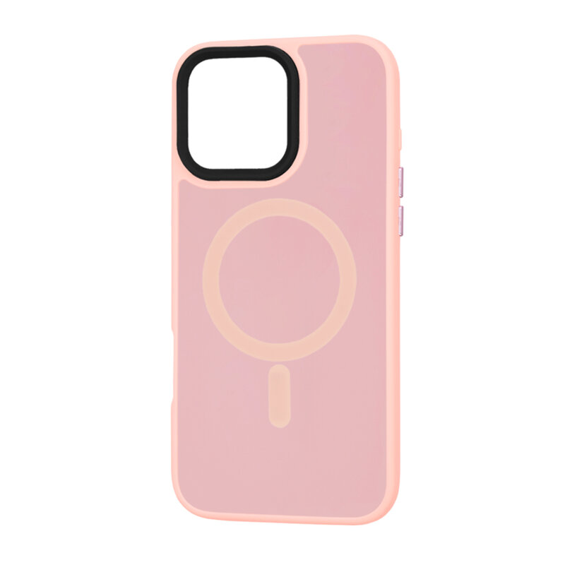 Husa iPhone 16 Pro Max Techsuit HaloFrost MagSafe Series, roz