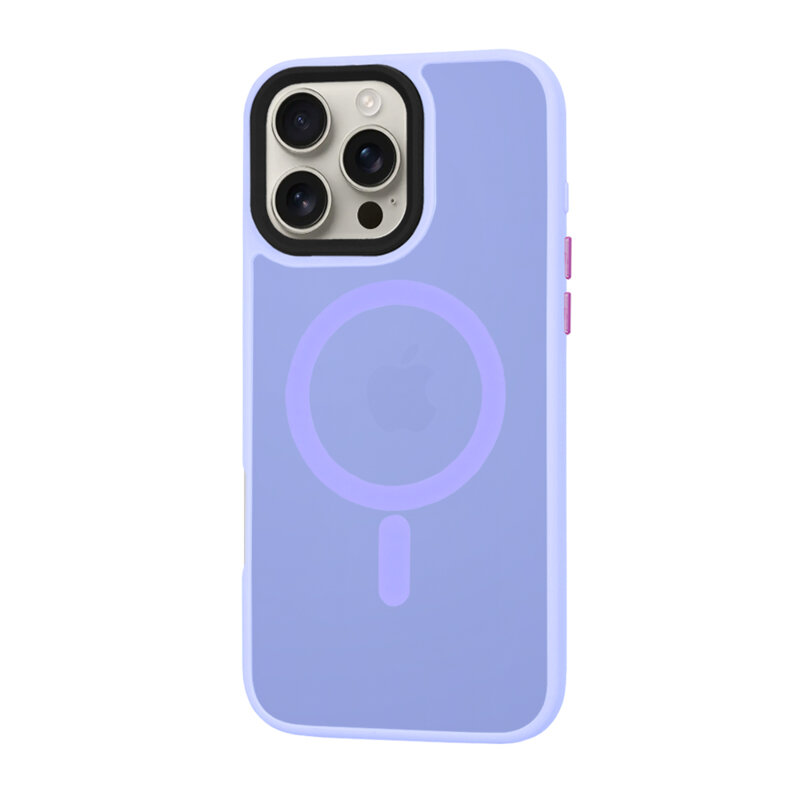 Husa iPhone 16 Pro Max Techsuit HaloFrost MagSafe Series, mov deschis