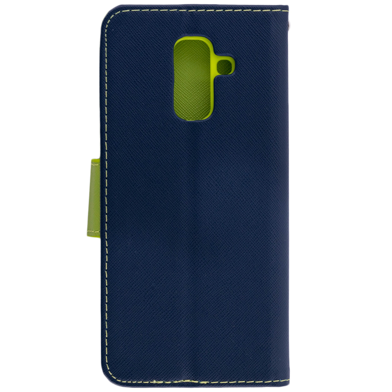 Husa Samsung Galaxy A6 Plus 2018 Flip Albastru-Verde MyFancy