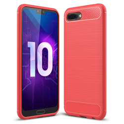 Husa Huawei Honor 10 Techsuit Carbon Silicone, rosu